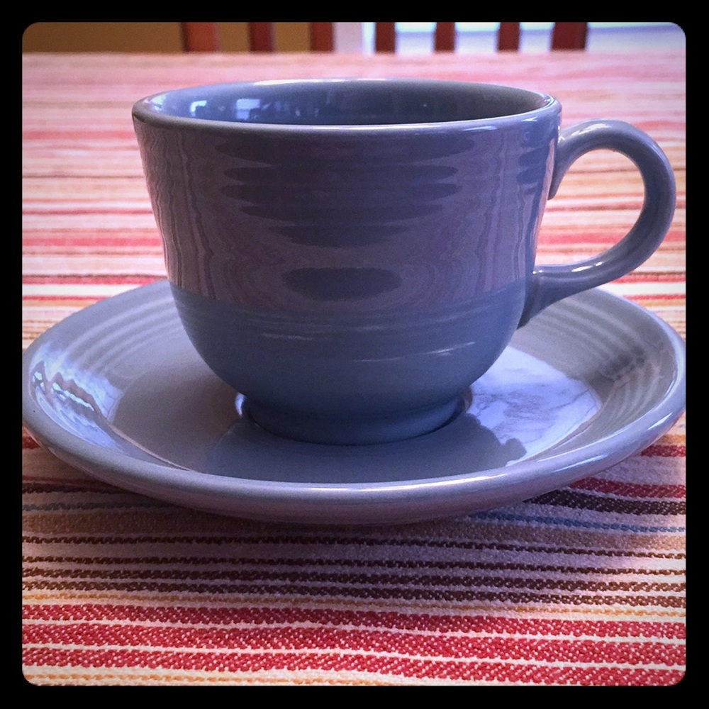 Periwinkle Blue Fiesta cup and saucer